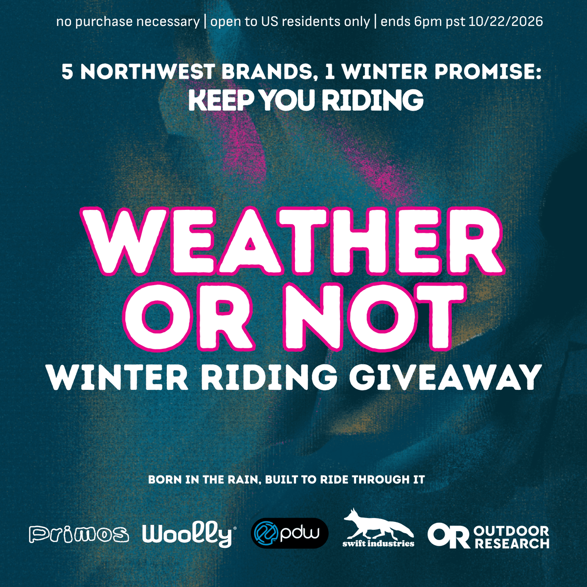 Primos joins four Pacific Northwest brands for the Weather or Not giveaway